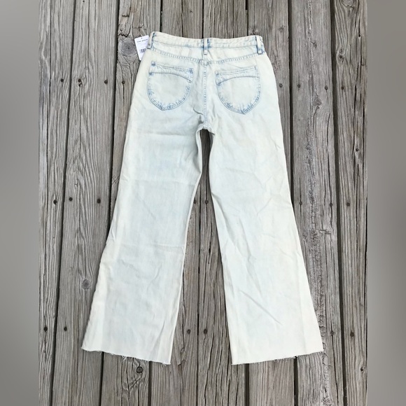NEW Ladies FREE PEOPLE Gold Coast Light Denim Button Fly Jeans Pants Size 29 - Picture 2 of 12
